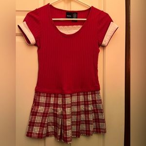 Basic Edition Red/white dress